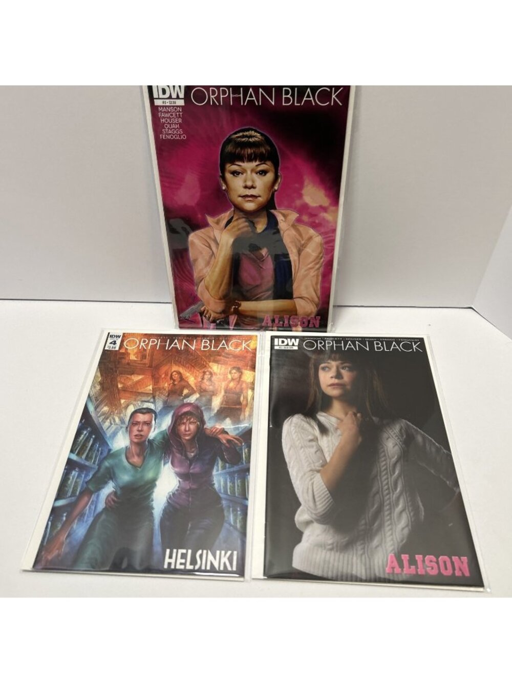 ORPHAN BLACK 3 Issue Comic Lot - Helsinki & Allison -VF To NM